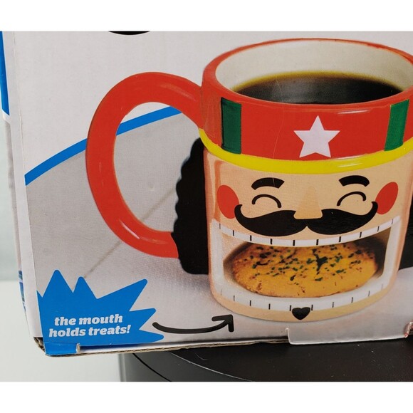 Nutcracker & Cookie Ceramic Mug Cup 10oz Big Mouth Brand New!! - Picture 7 of 11